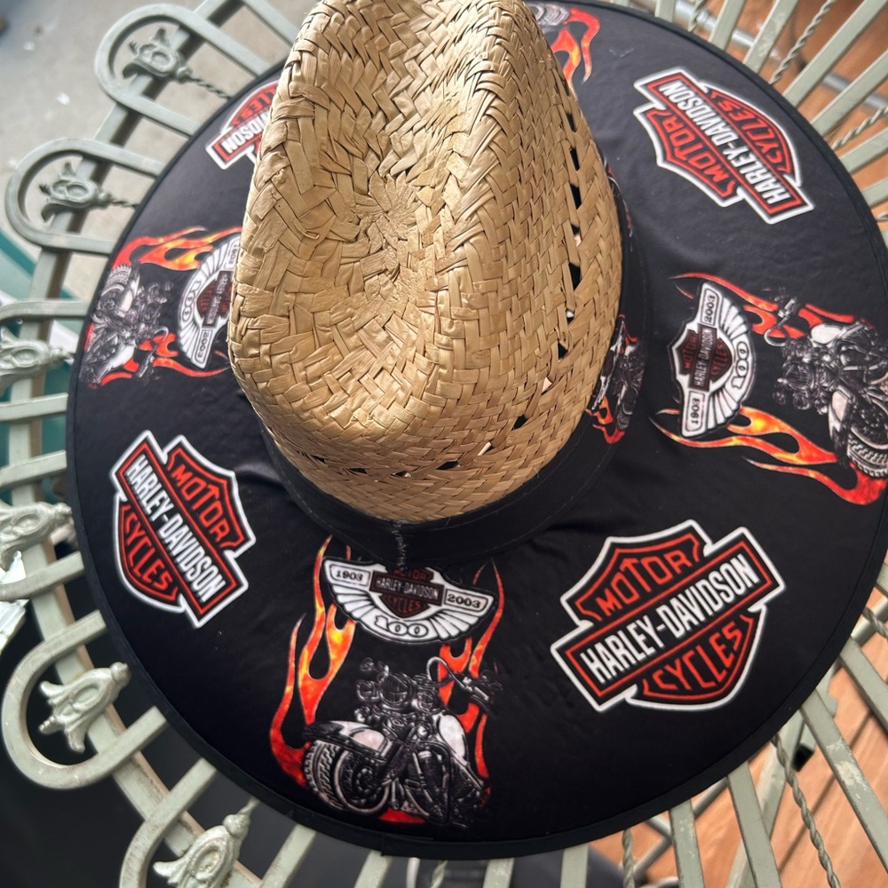 Harley Davidson straw hat